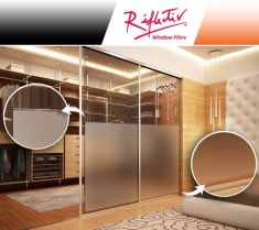 Reflectiv INT 420 dépolies à deux liserés de 2mm Largeur 152cm