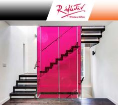 Film framboise Reflectiv 61133 largeur 152cm