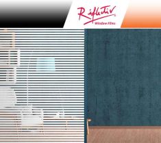 Film décoratif Reflectiv INT 212 bandes blanches 